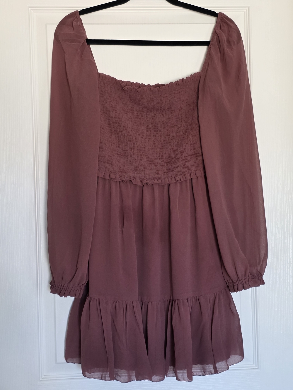 Aritzia Wilfred Tempest Chiffon Dress - Ashy Rose Pink Size M - Picture 4 of 8